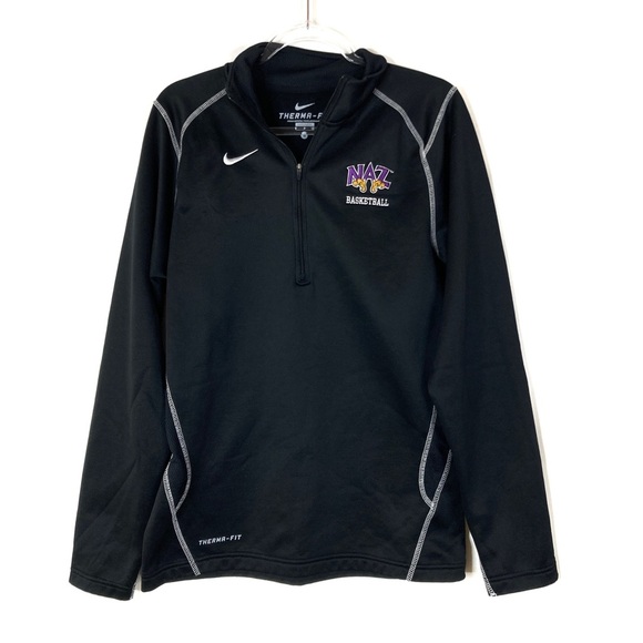 Nike | Therma-Fit Black NAZ Nazareth College Athletics Basketbal Pullover Jacket - Picture 1 of 6